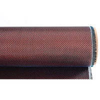 Tissu en fibre de carbone rouge pailleté 3K tissé polyvalent pour accessoires automobiles, sacs, tentes extérieures imperméables, bâches, rouleaux et feutres pour chaussures