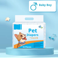 Couches jetables super absorbantes, douces et respirantes pour chiens, protection contre les règles et l'incontinence