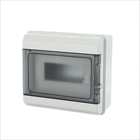 Boîtier de distribution en plastique étanche IP65 QHECO de haute qualité, série 4-18 voies, 220V/380V, certifié CCC ISO 9001, montage en surface