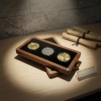 Boîte de rangement rectangulaire en bois de Sapele poli, style rétro, avec couvercle et base, fermeture magnétique, idéale pour pièce commémorative