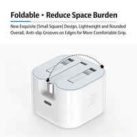 Kit de charge rapide 20W avec prise UK, câbles Type-C et 8 broches, chargeur pour coffret cadeau de luxe prêt à l'emploi
