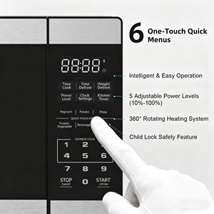 Horno <span class=keywords><strong>Microondas</strong></span> Eléctrico Digital de Acero Inoxidable de 20L para Uso Comercial <span class=keywords><strong>en</strong></span> Hoteles y Hogares, con Función de Asado - Product Image 4