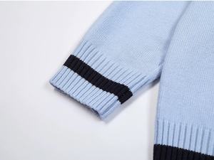 <span class=keywords><strong>Pull</strong></span> en tricot personnalisé pour femmes <span class=keywords><strong>Pull</strong></span> à manches longues avec épaules tombantes pour femmes <span class=keywords><strong>Pull</strong></span> grande taille avec broderie col claudine <span class=keywords><strong>Pull</strong></span> en tricot pour femmes - Product Image 5