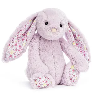 30cm Blossom Easter Rabbit Plush Bunny Long Ear Color Stuffed soft toy pelúcia coelho brinquedo coelho de pelúcia