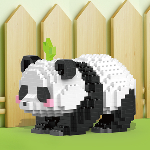 MOC serie creativa tesoro nacional Panda bloques de construcción modelo Animal DIY montaje micropartículas ladrillos niños regalo Juguetes - Product Image 5