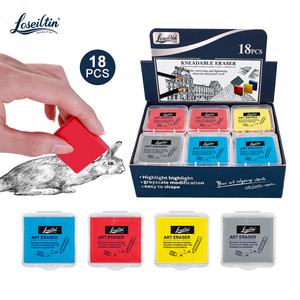 Loseiltin18 pièces/boîte Art gomme doux collant croquis pétrissable gomme Flexible gomme gomme - Product Image 1