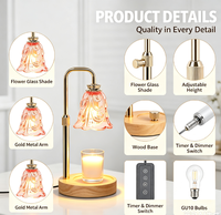 Lampe chauffe-bougie avec minuterie, cadeaux de déménagement, décoration pour nouvelle maison