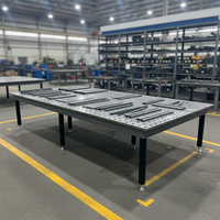 Plateforme de soudage modulaire 3D avec surface en alliage nitruré pour la ligne d'assemblage de soudage de châssis de bus à énergie nouvelle