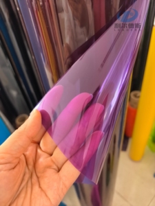 <span class=keywords><strong>Film</strong></span> PVC blanc super transparent de qualité alimentaire, souple et imperméable, épaisseur 0,18 mm, pour la décoration d'emballages de sacs transparents à la mode - Product Image 3