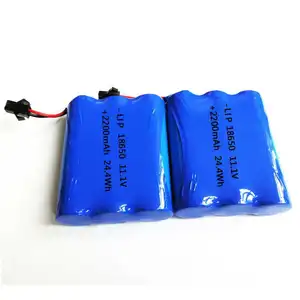 11.1v 3s लाइपो बैटरी लिथियम बैटरी 2000mah 2200mah 3000mah 3500mah 3.7V 7.4V 11.1V 14.8V 18650 लिथियम आयन बैटरी