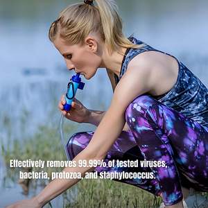 Système de filtration d'eau portable 2026 pour survie en extérieur et camping – Paille filtrante personnelle pour équipement de sécurité et de survie - Product Image 3