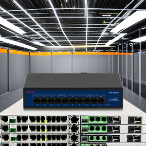 Ai VLAN PoE chuyển đổi với 8 10/100M PoE mạng cổng 2 uplink 80 Wát RJ45 PoE Thiết bị chuyển mạch cho <span class=keywords><strong>IP</strong></span> <span class=keywords><strong>Camera</strong></span> không dây AP - Product Image 3