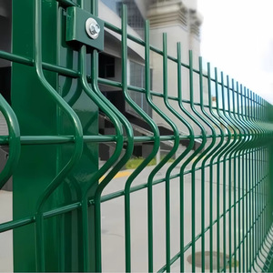 Tùy chỉnh thép mạ kẽm kim loại vườn hàng rào tấm ngoài trời PVC tráng V Uốn 3D cong hàn dây lưới hàng rào - Product Image 1