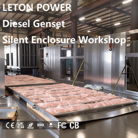 Générateurs diesel super silencieux LETON POWER 110v/220v/230v/380v DC exclusifs aux États-Unis/Canada, 10-18kw 50/60Hz.
