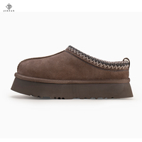 Bottes de neige personnalisées en gros pour femmes, en daim de vache, doublure en peau de mouton, bottines légères, respirantes et chaudes pour l'hiver
