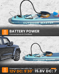 Pompe électrique rechargeable 88,8 Wh avec 3 modes intelligents, gonfle <span class=keywords><strong>4</strong></span> planches à pagaie d'suite pour kayak gonflable - Product Image 5