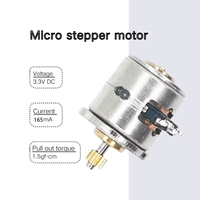 Micro-moteur pas à pas 8 mm 3,3 V CC, engrenage métallique miniature, haute précision, petit moteur pas à pas