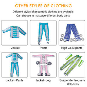 מכונת הרזיה אנכית עם 24 כריות אוויר לשימוש ביתי, מכנסיים עם רצועות + שרוולים, לטיפול בפרסותרפיה - Product Image 6