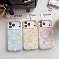 Coque de téléphone magnétique IMD double couche Série Florale pour iPhone 18 Pro Max 17 15 Pro – Nouvelle Housse de Protection Tendance en Promotion