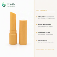 Tubes de baume à lèvres ronds de 3,5 g, tube de rouge à lèvres rose mat, conteneur de gloss à lèvres, crème de soin des lèvres, emballage cosmétique