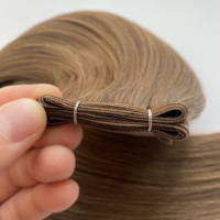 Extensions de cheveux humains chinois Remy à trame unique, double tirage, cuticules alignées, sans nœuds, pour vente en gros et salons professionnels