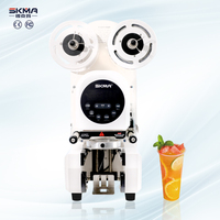 SKMA industriel automatique électrique en acier inoxydable bulle tasse à thé scellant haute vitesse barre intelligente jus tasse Machine à sceller