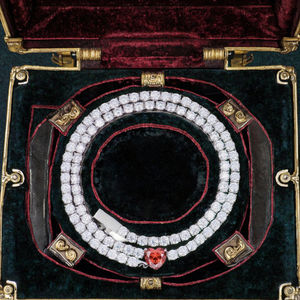 กำไลข้อมือหรูหราประดับจี้เงินแท้ 925 ชุบแพลตตินั่ม/ทองคำ พร้อมสร้อยคอรูปใบโคลเวอร์สี่แฉกประดับมอสซาไนต์ - Product Image 3