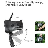 10W Camping 2400Mah Batterie Au Lithium Rechargeable Lampe De Poche Haute Puissance Led Torche Super Lumineux Lumière Plongée lampe De Poche