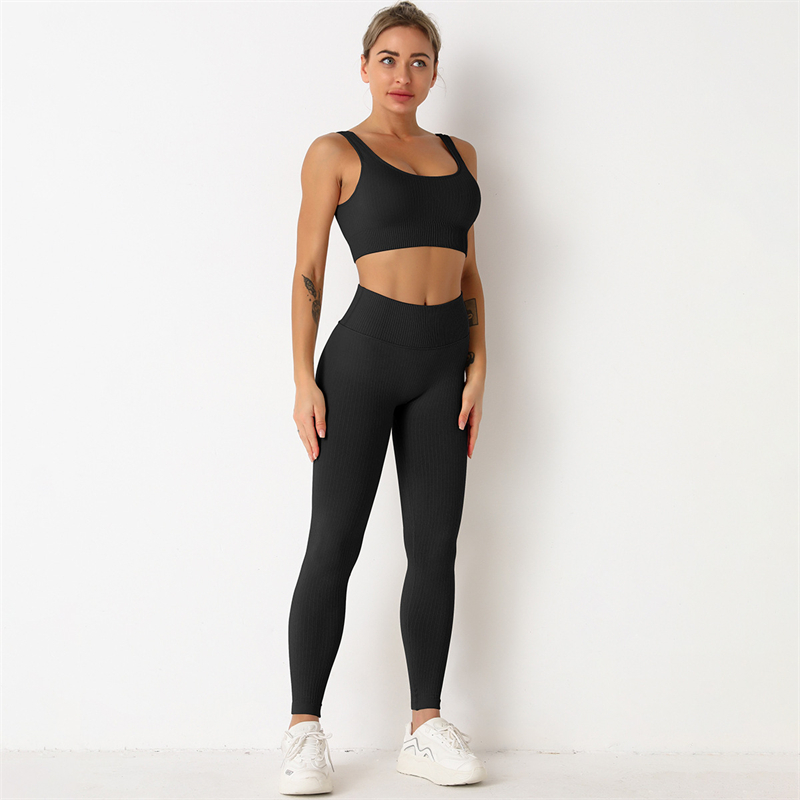New Fashion Modern Breathable Workout Clothing Women Active Wear  Yoga Pants  BRA  9 colors Hot Sale