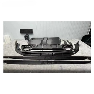 Diffuseur de lèvre avant de pare-chocs de haute qualité 22 ans, spoiler d'aile supérieure de jupe latérale <span class=keywords><strong>Audi</strong></span> RS3 kits de carrosserie en fibre de carbone - Product Image 1
