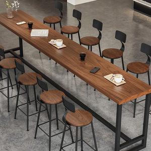 Tabourets de bar Ustovian confortables pour la maison, le bar, le salon, tabourets de bar modernes en bois et tables pour café - Product Image 1