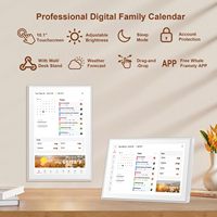 Écran tactile interactif intelligent WiFi de 10,1 pouces, calendrier numérique, tableau des tâches ménagères, avec synchronisation de l'horloge, cadre photo numérique