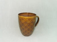 Mug personnalisable à prix de gros, nouveau style, gaufré et émaillé, avec anse, pour thé et café