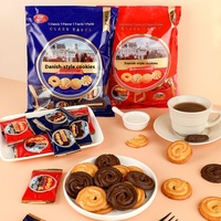 Biscuits pour le petit-déjeuner au goût de glucose danois Snacks sucrés dans une boîte pour souvenirs et remplacement de repas