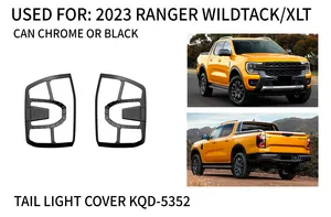 Grosir baru tiba aksesoris ABS krom atau hitam gagang pintu mangkuk untuk Ford Ranger 2024