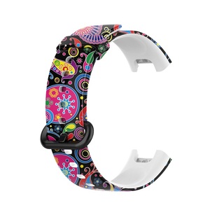 Correa de pulsera deportiva para reemplazo de <span class=keywords><strong>reloj</strong></span> Redmi para Xiaomi Mi Watch Lite banda de <span class=keywords><strong>reloj</strong></span> de silicona impresa colorida suave - Product Image 4