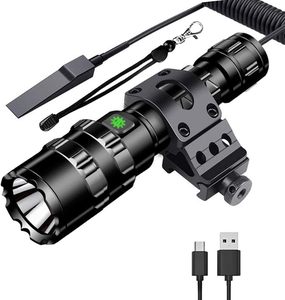 Lampe torche LED rechargeable USB de type C, portable, tactique, pour le camping, vente en gros - Product Image 1