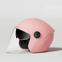 Casque de vélo ABS demi-face certifié DOT, unisexe adulte, coupe-vent, chaud, ventilé, avec verres réglables, casque de sécurité protecteur