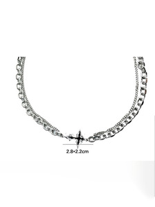 Hip-hop disciolto Dark Cross bracciale <span class=keywords><strong>uomo</strong></span> Versatile Design nicchia in acciaio inox collana da <span class=keywords><strong>uomo</strong></span> di tendenza - Product Image 4