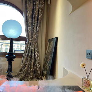 Nouveau <span class=keywords><strong>rideau</strong></span> d'épissure de motif de marée de mer de nuage de bon augure en trois dimensions jacquard de style chinois - Product Image 3