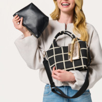 Sac à main tricoté personnalisé pour femme, sac fourre-tout tendance, élégant et moderne, sac hobo à nœuds grande capacité