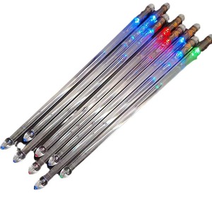 Venta al por mayor LED recargable transparente PC Material electrónico brillante intermitente <span class=keywords><strong>baquetas</strong></span> de batería Accesorios - Product Image 2