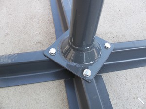Parasol de haute qualité avec éclairage solaire LED, parasol de patio extérieur, grand format - Product Image 6