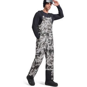 FOXA Mens Snow Bib Pants <b>Waterproof</b> Insulated Windproof Ski <b>Overalls</b> Camo Print Synthetic Fiber 100% Polyester - Product Image 1