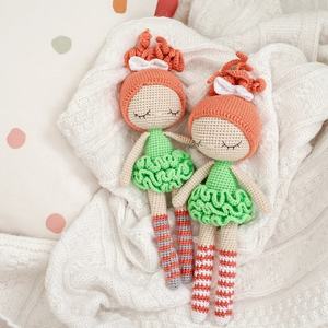 Пользовательский вязаный крючком красивый органический подарок для ребенка мягкая игрушка амигуруми кукла для девочки - Product Image 2