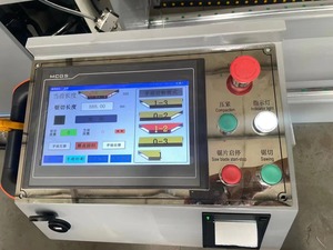 เครื่องเลื่อยสองด้านระบบ CNC แบบอัตโนมัติ HJN5A-450 * 3900 upvc อะลูมิเนียมกรอบหน้าต่างสามหัวเลื่อยใหม่มอเตอร์ PLC - Product Image 6