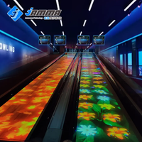 Bowling interactif sur sol projeté, jeu interactif pour enfants et adultes, expérience de bowling interactive