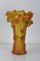 Vase soufflé à la main Cristaux Vase à fleurs en cristal pour centres de table de mariage Vase en cristal Lalique