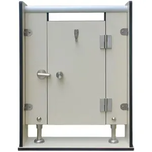 High quality factory price waterproof toilet cubicle partition compact laminate toilet cubicle toilet wall partition