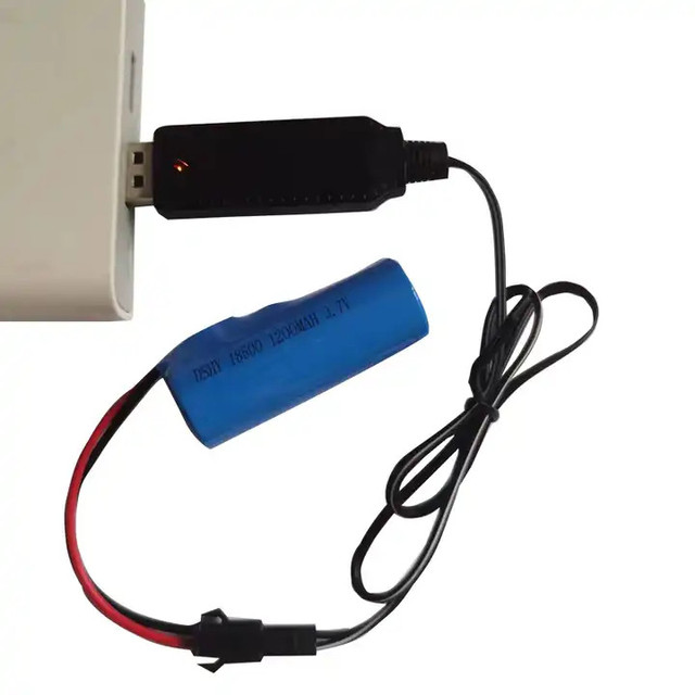 Universal Fast Charge 3.7V Battery USB Charger Packs SM 2P Plug Electric Toy USB Charging Cable